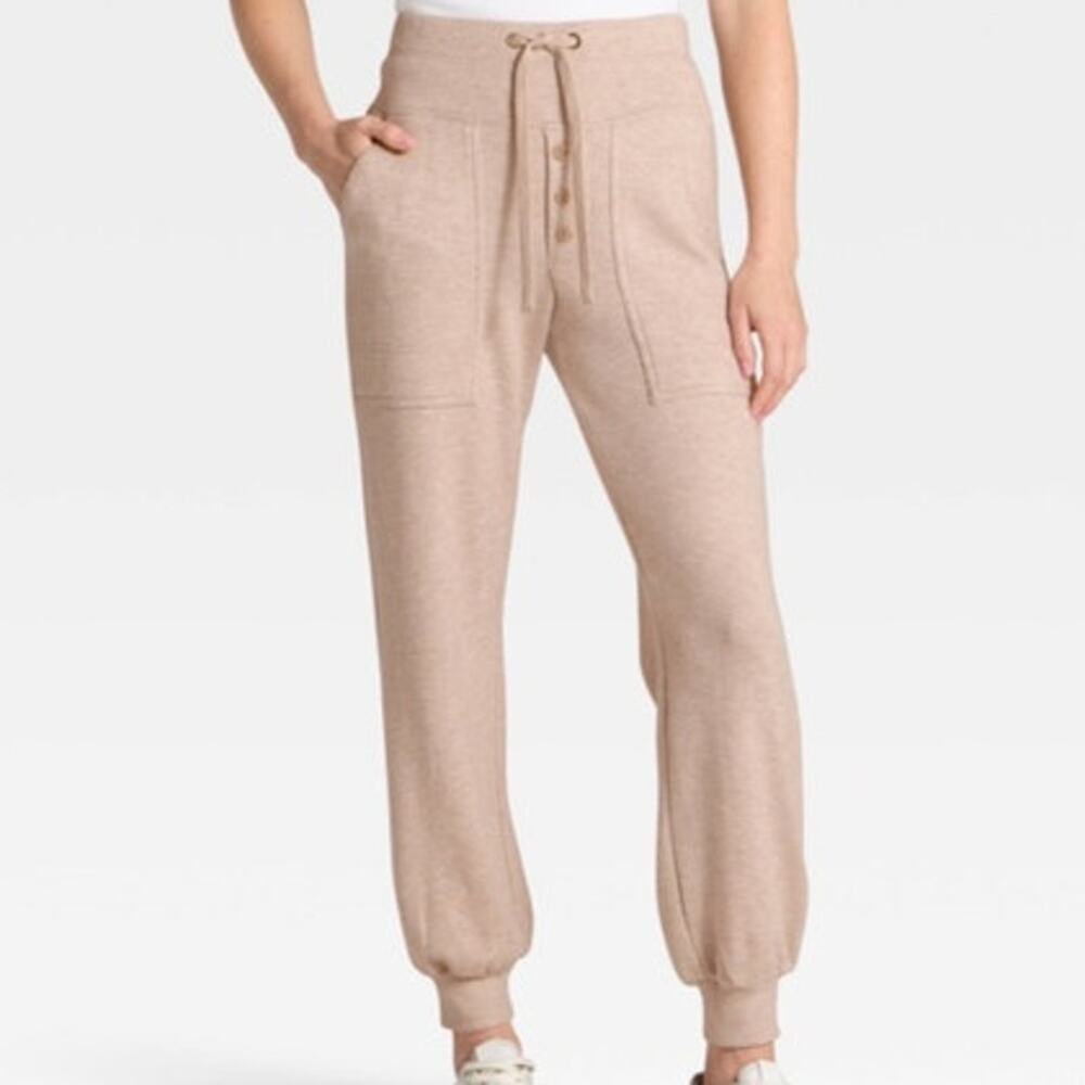 Universal Thread Oatmeal Jogger Pants Drawstring Lounge Casual NWT XS - Picture 10 of 11